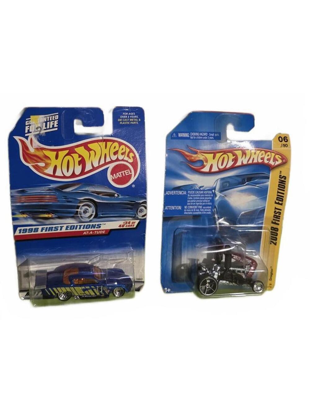 Vtg Hot Wheels 1998 & 2008 First Editions Diecast Car Lot